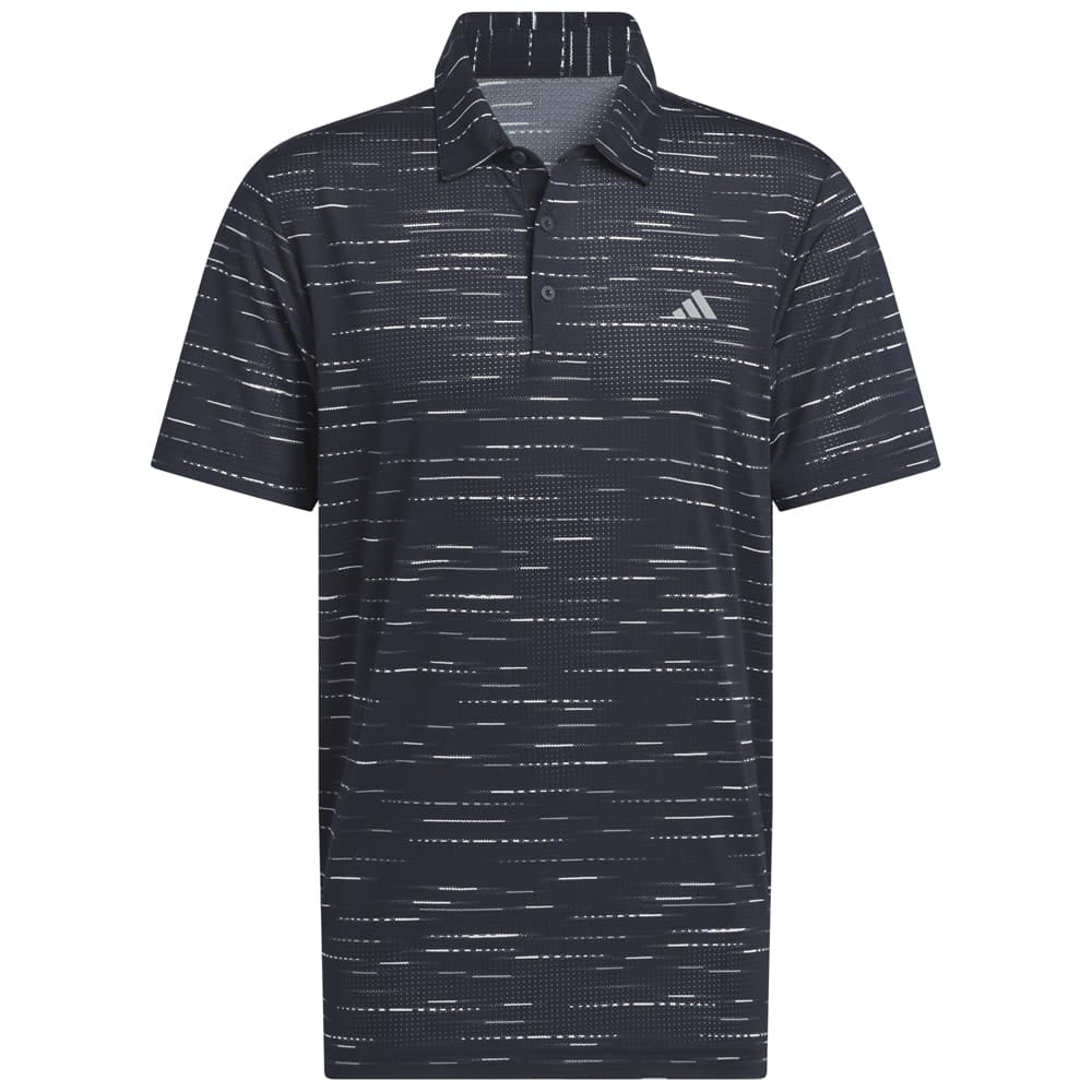 adidas Ultimate365 Mesh Glimmer Print Polo Shirt - Collegiate Navy