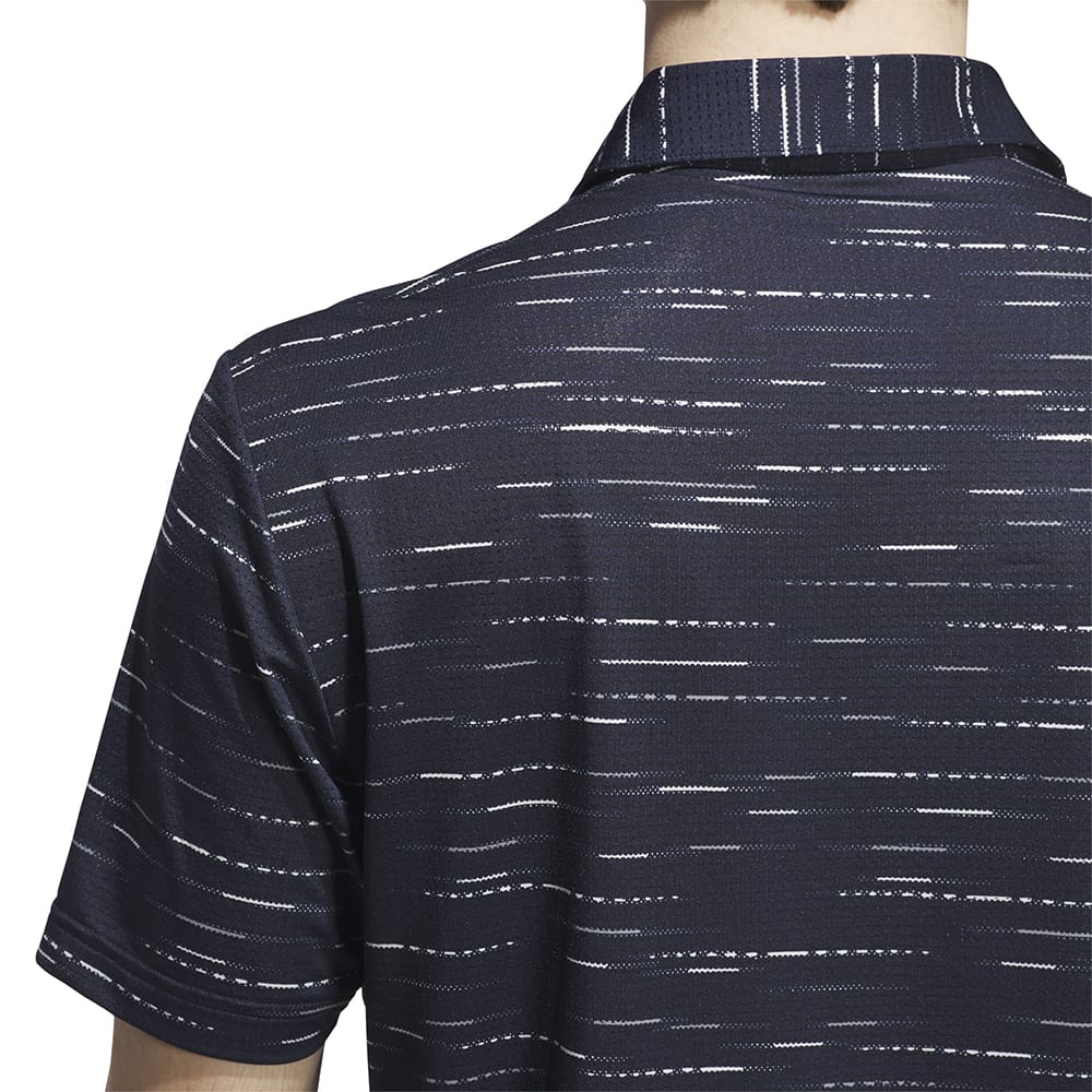 adidas Ultimate365 Mesh Glimmer Print Polo Shirt - Collegiate Navy