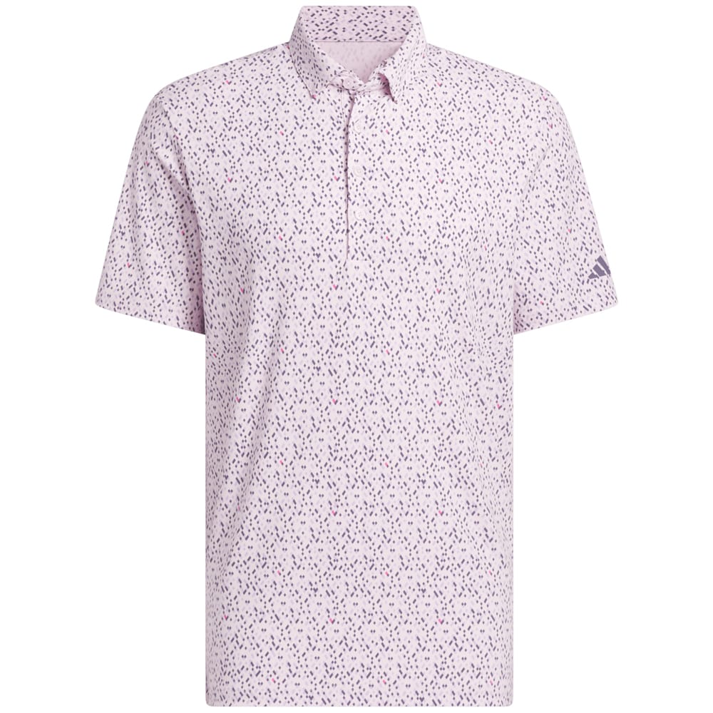 adidas Ultimate365 Micro Argyle Polo Shirt - Clear Pink/Preloved Violet