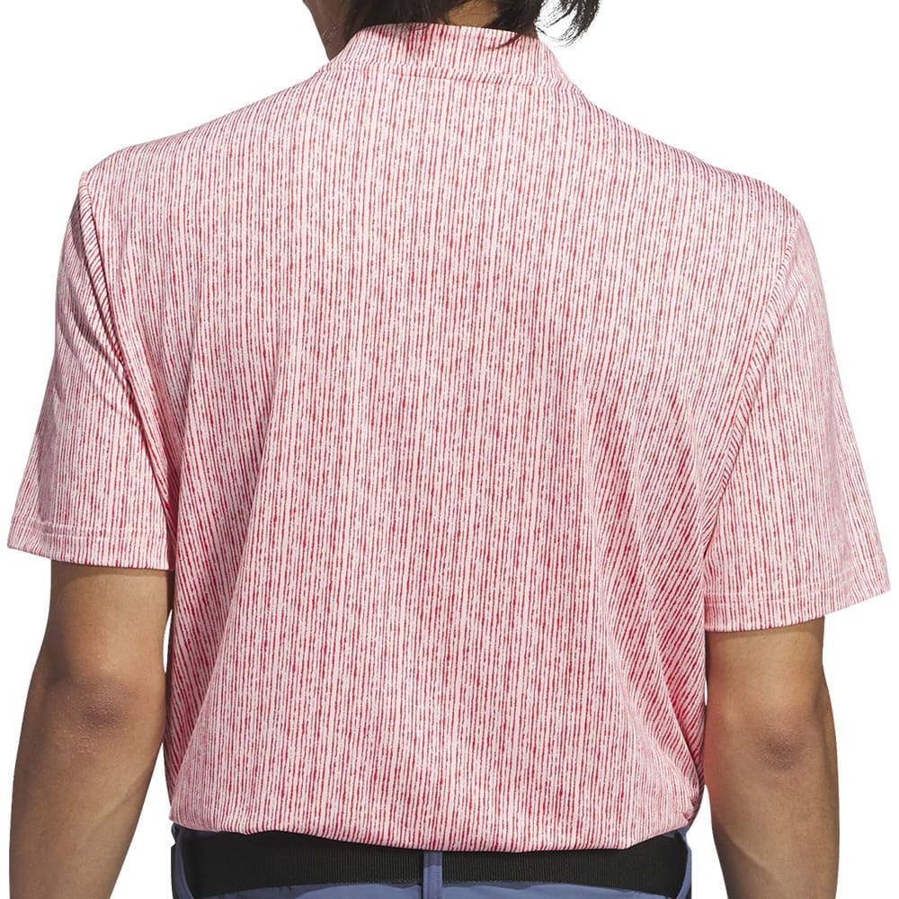 adidas Ultimate365 Printed Polo Shirt - Sandy Pink/Better Scarlet