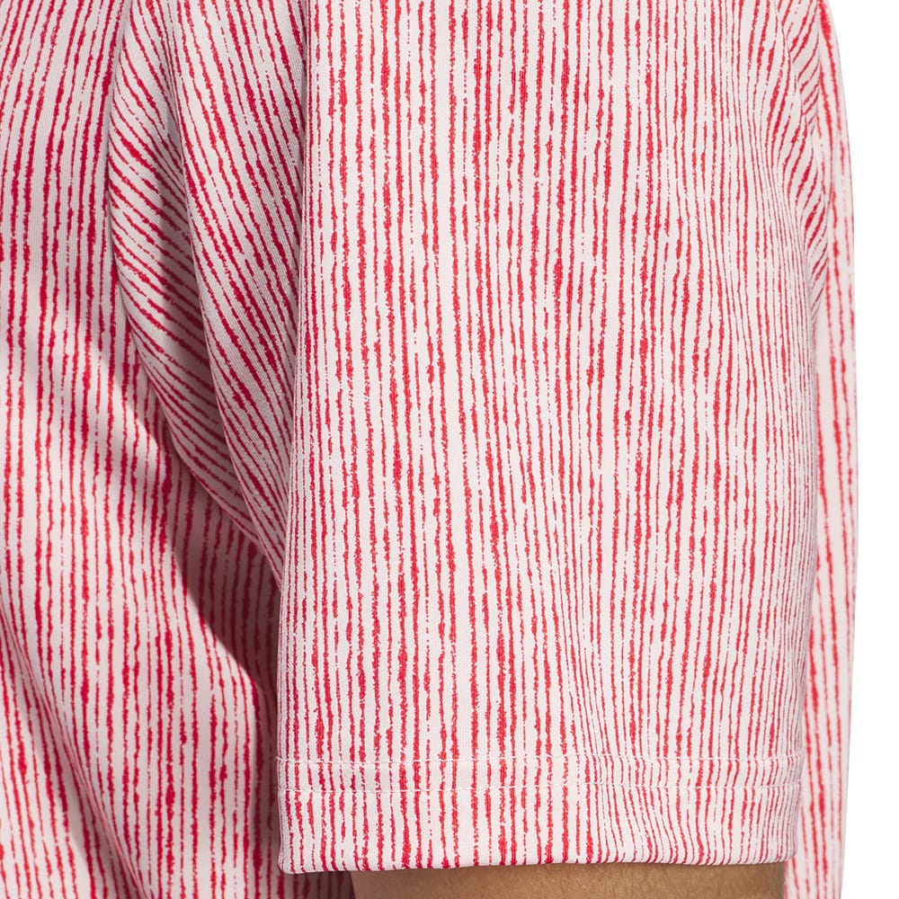 adidas Ultimate365 Printed Polo Shirt - Sandy Pink/Better Scarlet