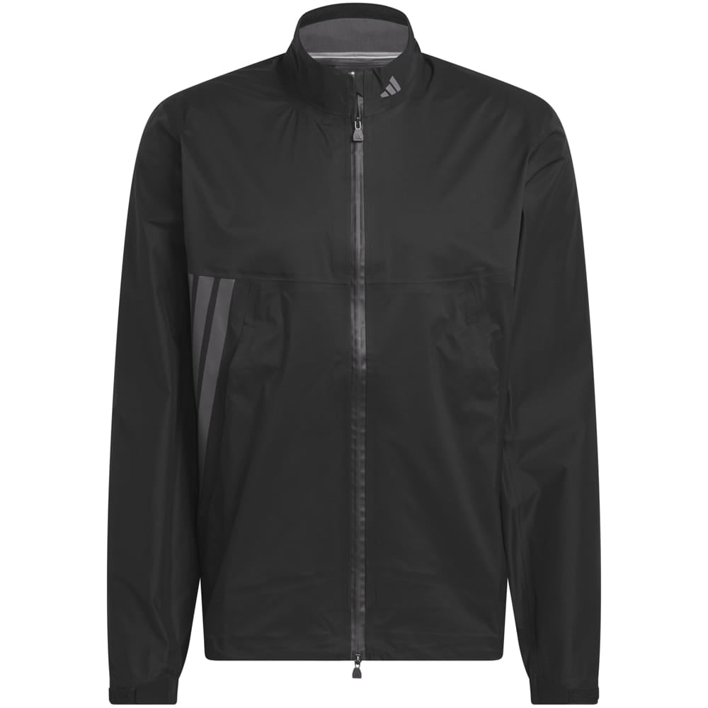 adidas Ultimate365 Tour Climaproof+ Waterproof Full-Zip Rain Suit - Black/Grey One