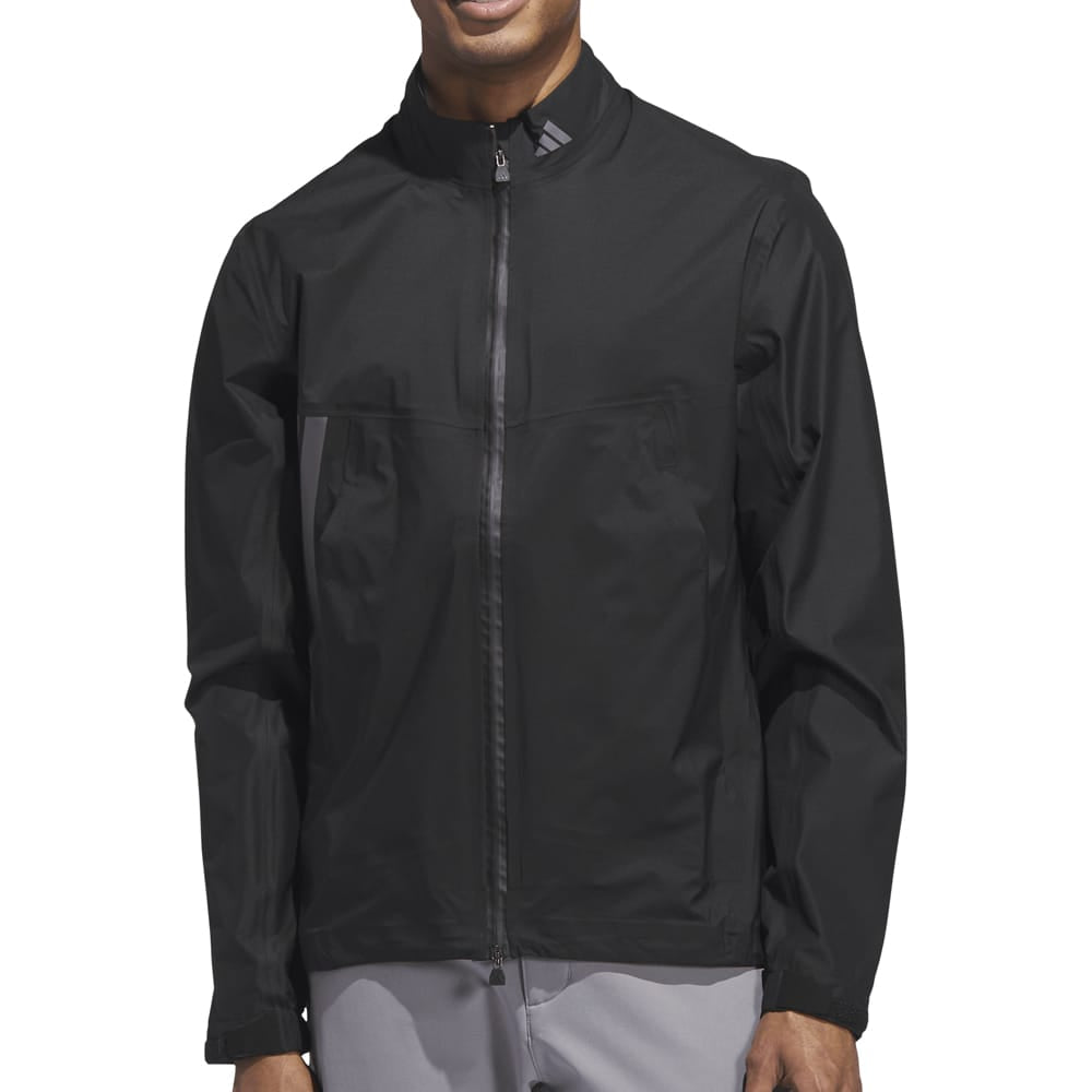 adidas Ultimate365 Tour CLIMAPROOF+ Full-Zip Waterproof Jacket - Black