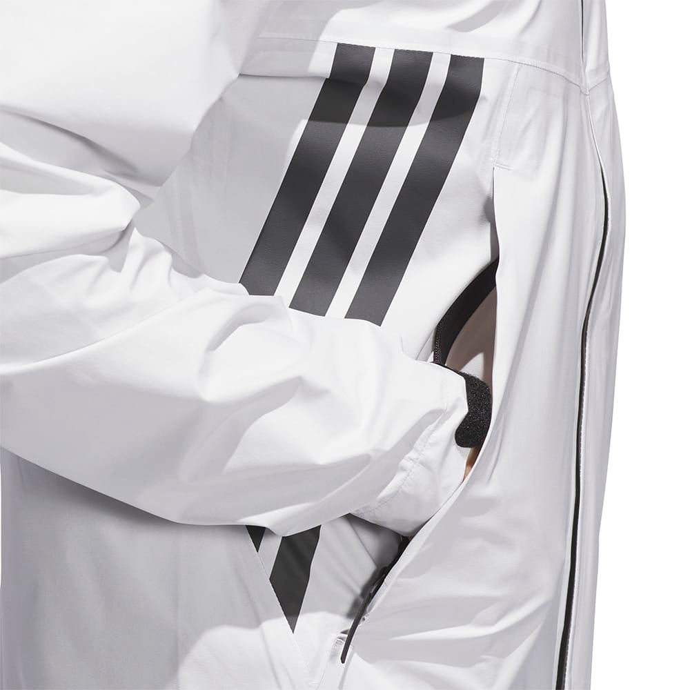 adidas Ultimate365 Tour Climaproof+ Waterproof Full-Zip Rain Suit - Grey One/Black