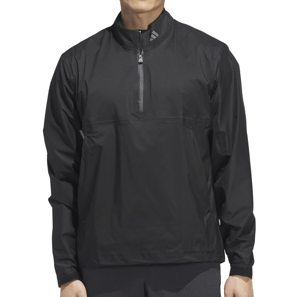 adidas Ultimate365 Tour Climaproof+ Half-Zip Waterproof Rain Suit - Black/Grey One