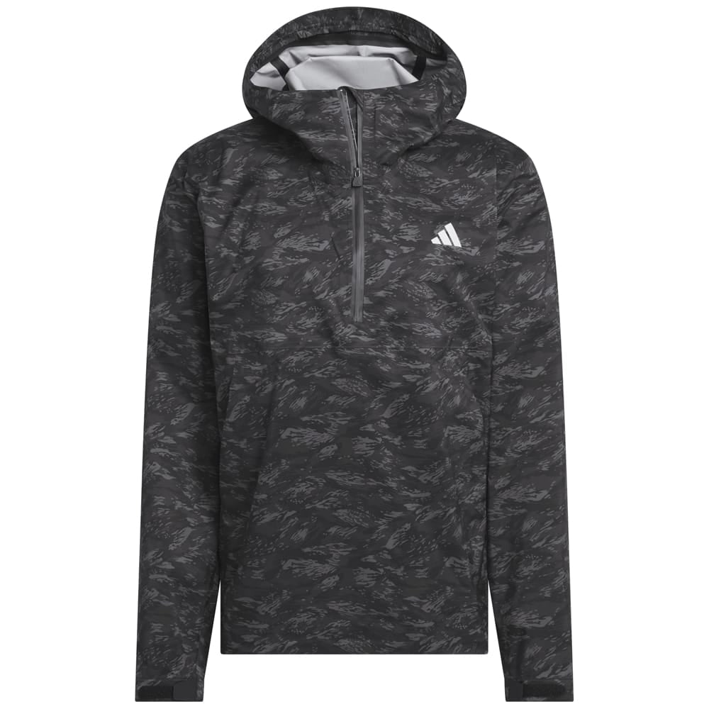 adidas Ultimate365 Tour Climaproof+ Waterproof Parka Rain Suit - Black/Grey One
