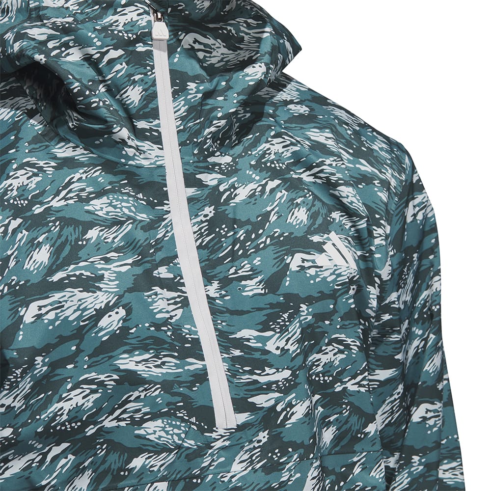 adidas Ultimate365 Tour Climaproof+ Waterproof Parka Rain Suit - Preloved Teal/Grey One