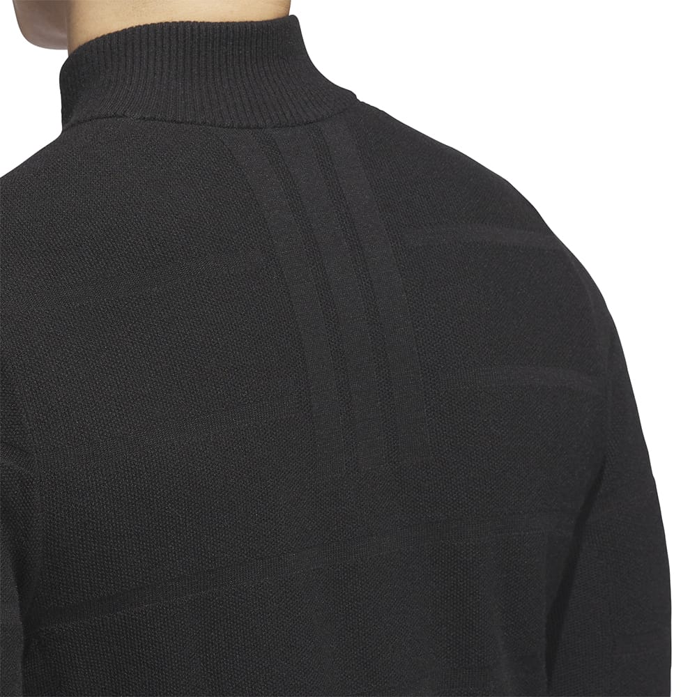 adidas Ultimate365 Tour Wind Knit 1/4 Zip - Black
