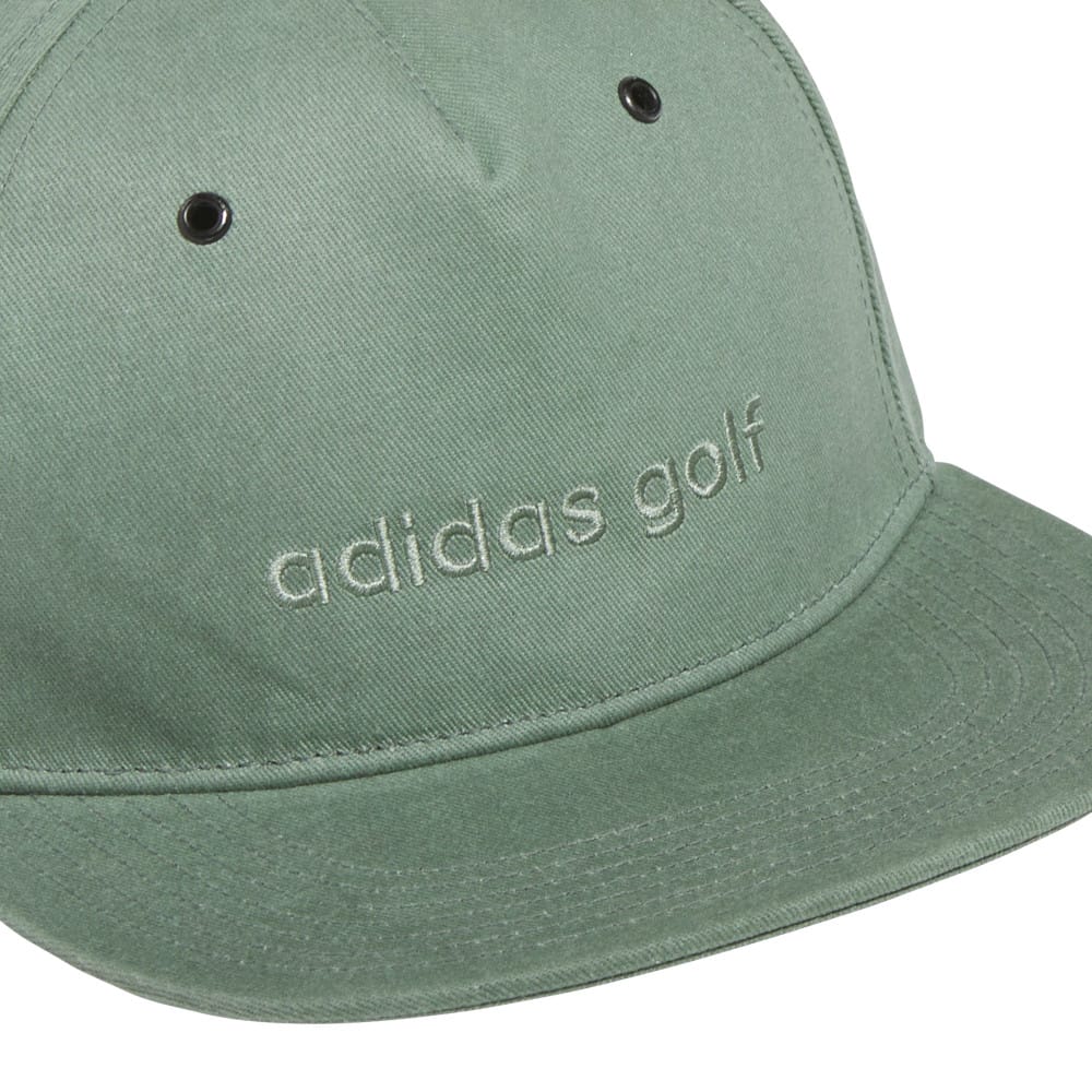 adidas Waxed Canvas 5 Panel Cap - Silver Green