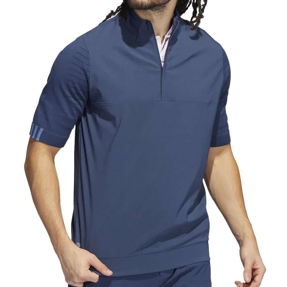adidas Primeknit Lightweight 1/4 Zip Pullover - Crew Navy