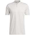 adidas Texture Stripe Polo Shirt - Clear Brown/White