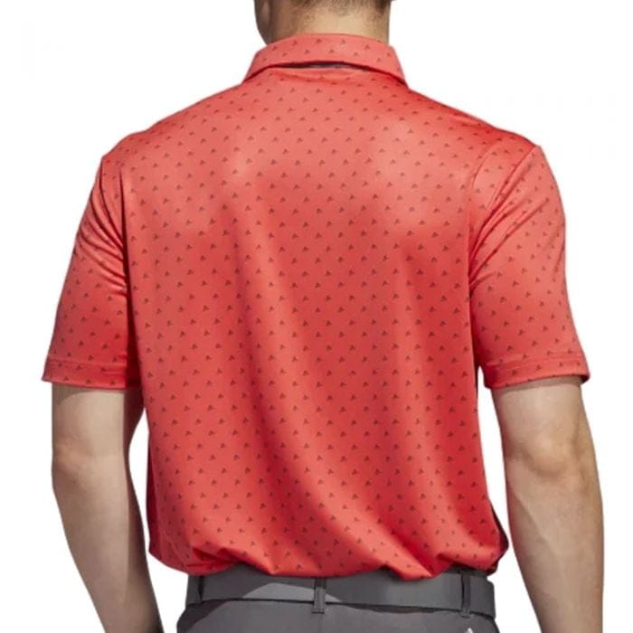 adidas Ultimate365 Badge Of Sport Polo Shirt - Coral/Grey Five