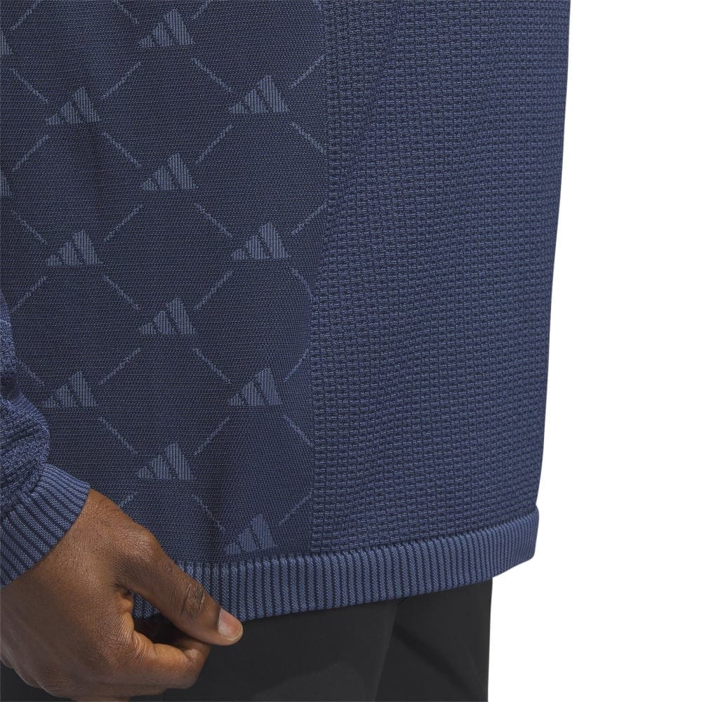 adidas Ultimate365 Tour Primeknit Long Sleeve Polo Shirt - Collegiate Navy