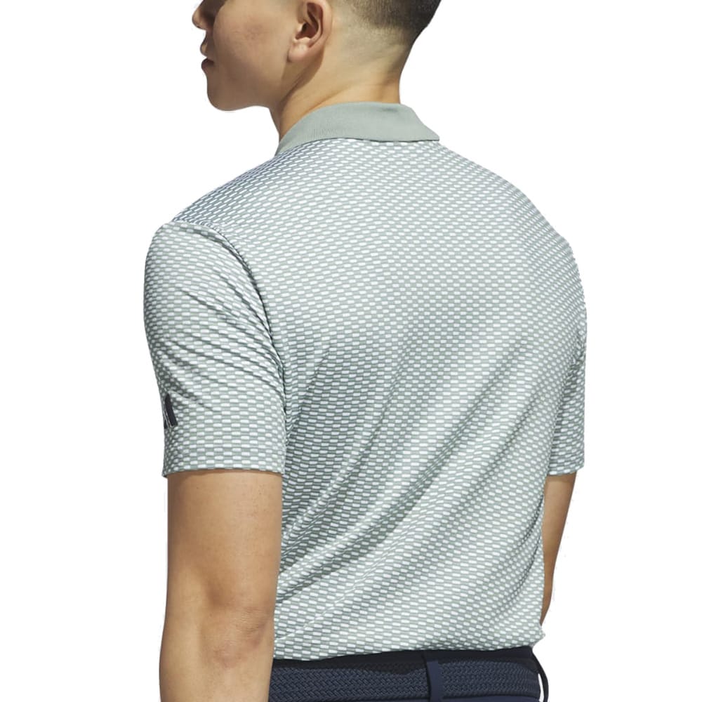 adidas Beyond The Course Textured Polo Shirt - Silver Green