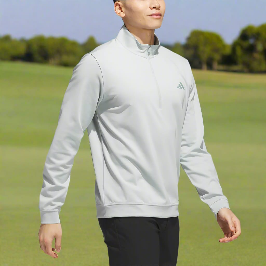 adidas Elevated 1/4 Zip LC Pullover - Wonder Silver