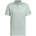 adidas Beyond The Course Textured Polo Shirt - Silver Green