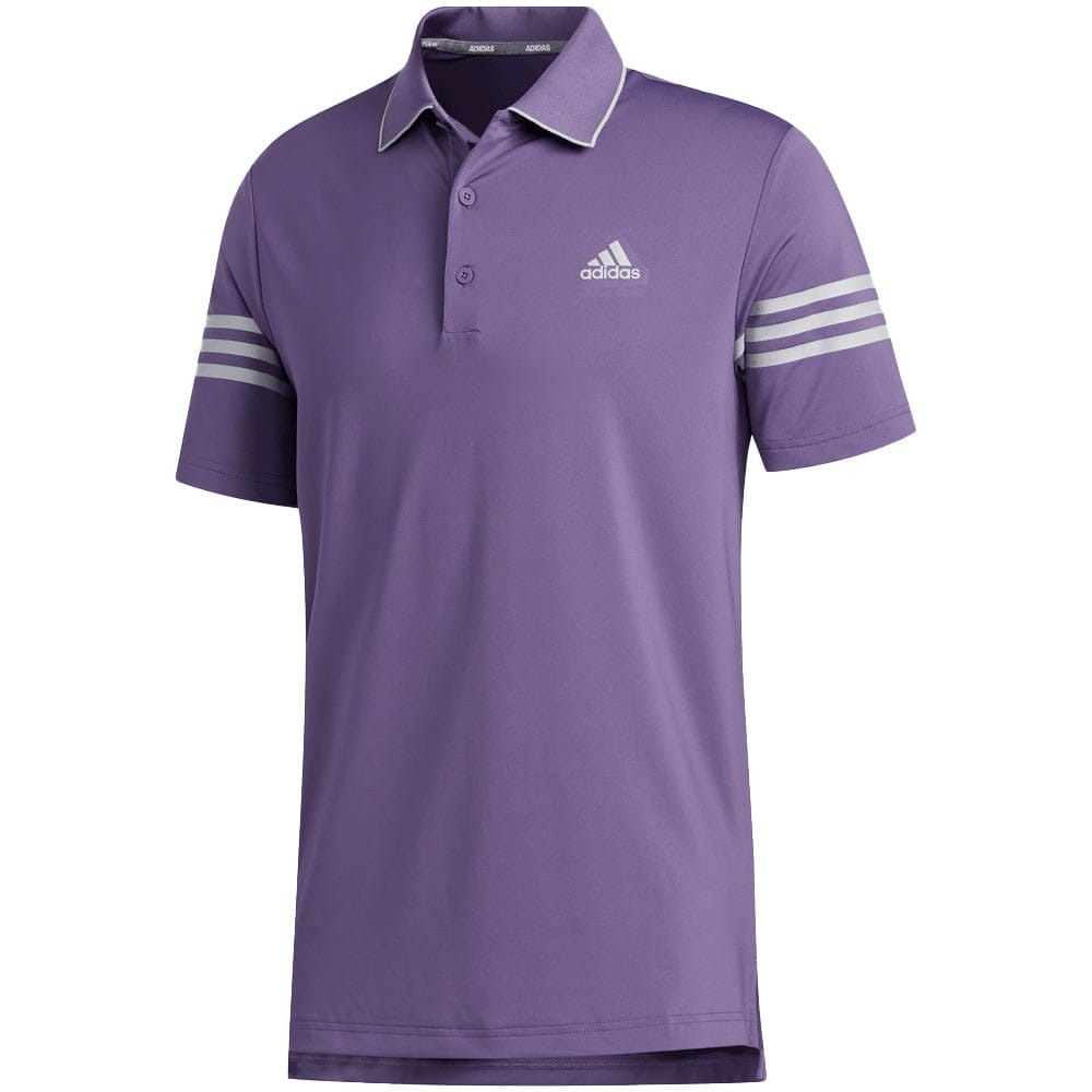 adidas Ultimate365 Blocked Polo Shirt - Purple/Grey Two