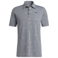 adidas Night Camo-Print Primegreen Polo Shirt - Grey Three Mel/Crew Navy