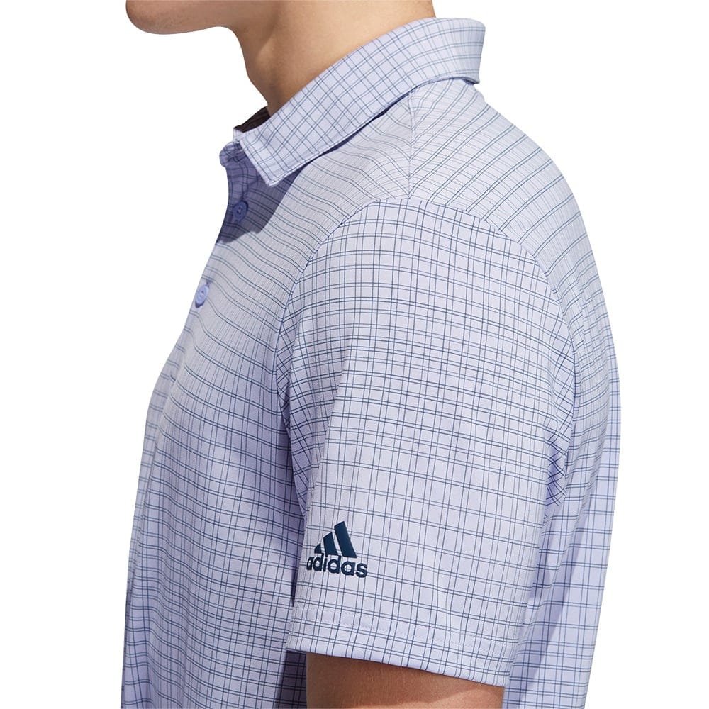 adidas Ultimate365 Allover Print Primegreen Polo Shirt - Violet Tone/Crew Navy
