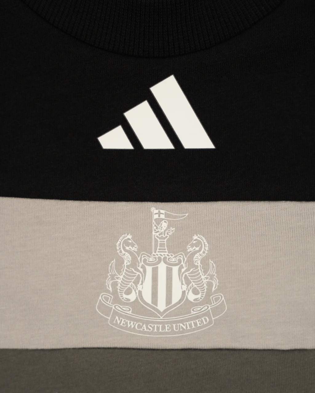 Newcastle United adidas Kids' Black Panel Tee