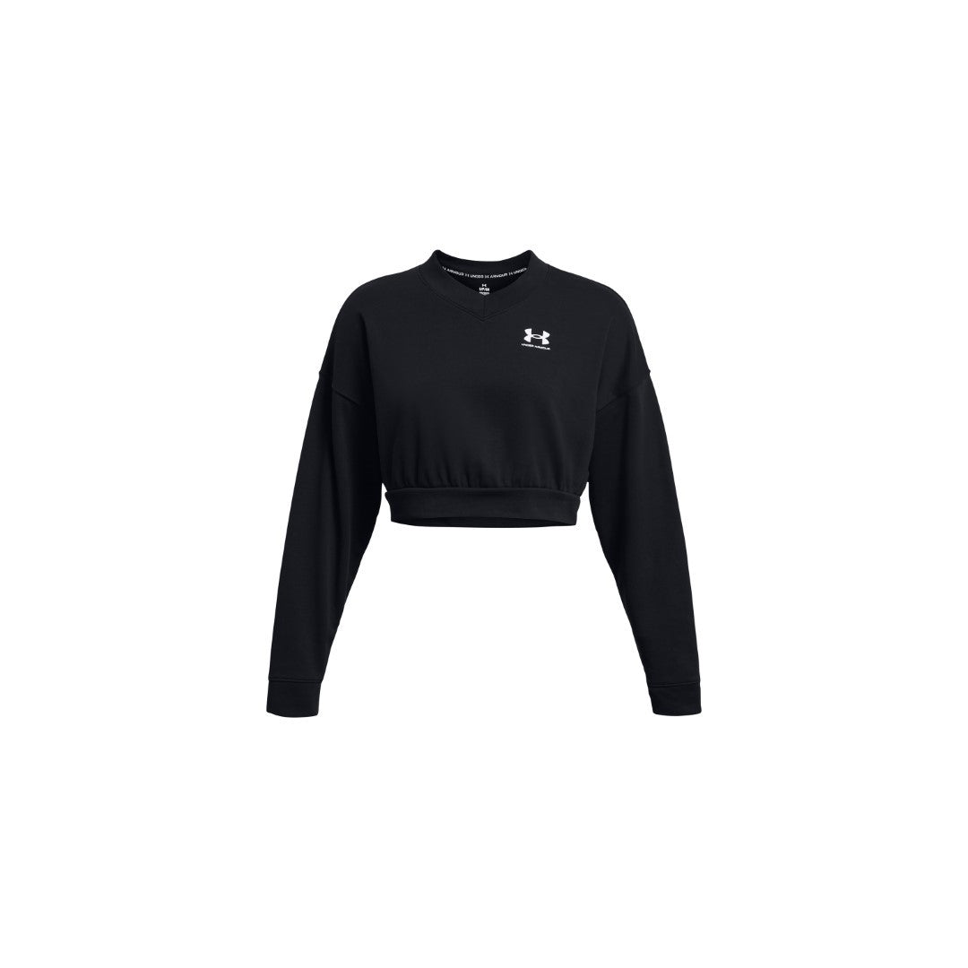 Rival Terry Oversized Crop Crew Neck Sweatshirt