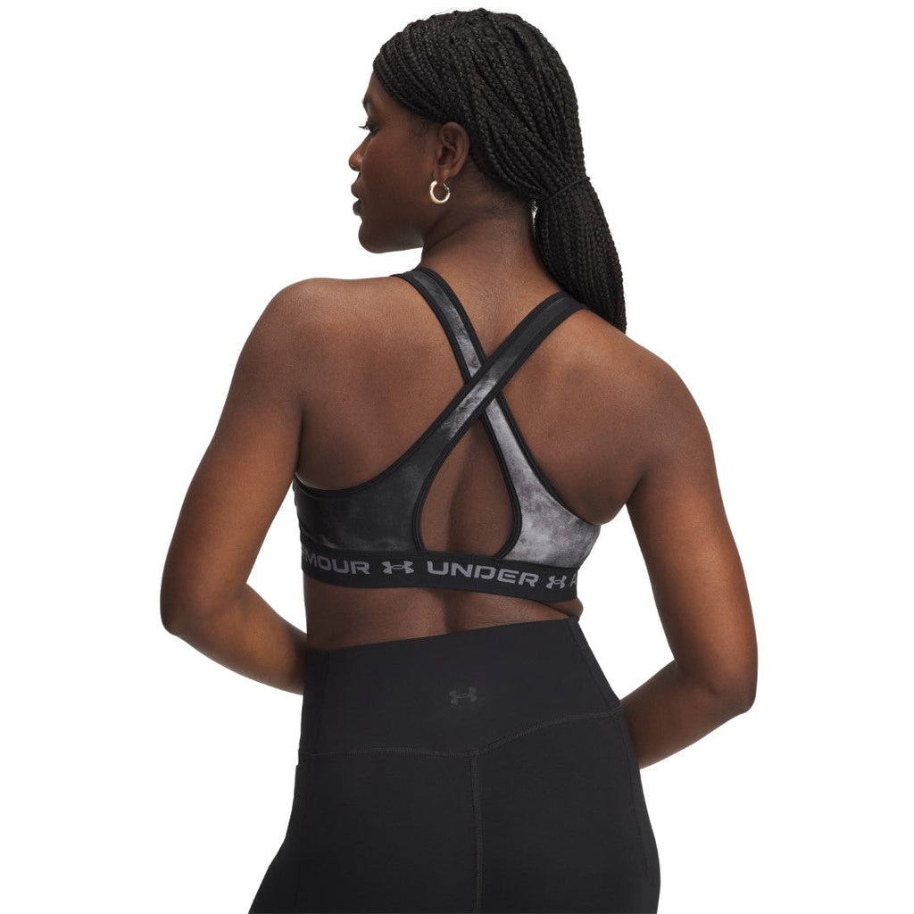 Mid Crossback Printed Sports Bra
