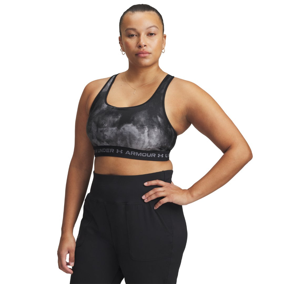 Mid Crossback Printed Sports Bra