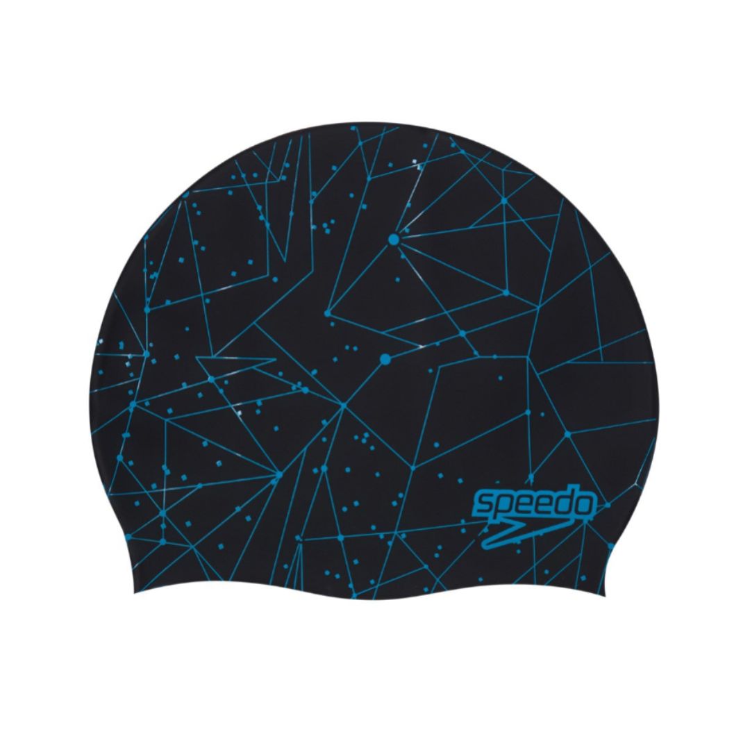 Slogan Print Swimming Cap