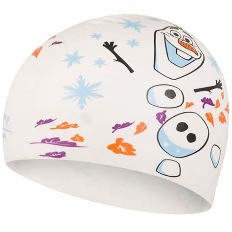 Frozen 2 Olaf Slogan Swimming Cap