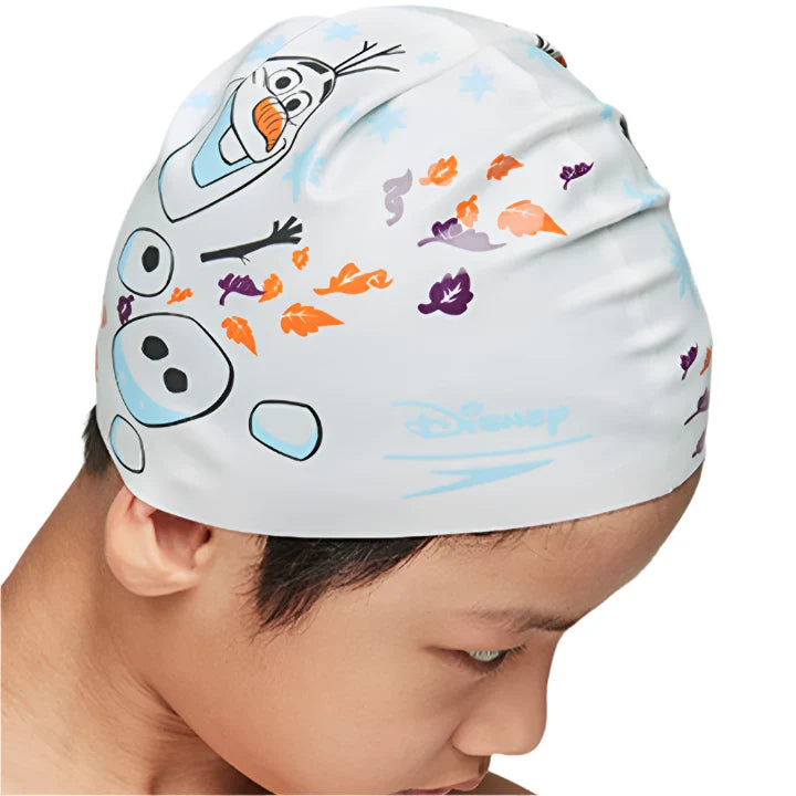 Frozen 2 Olaf Slogan Swimming Cap