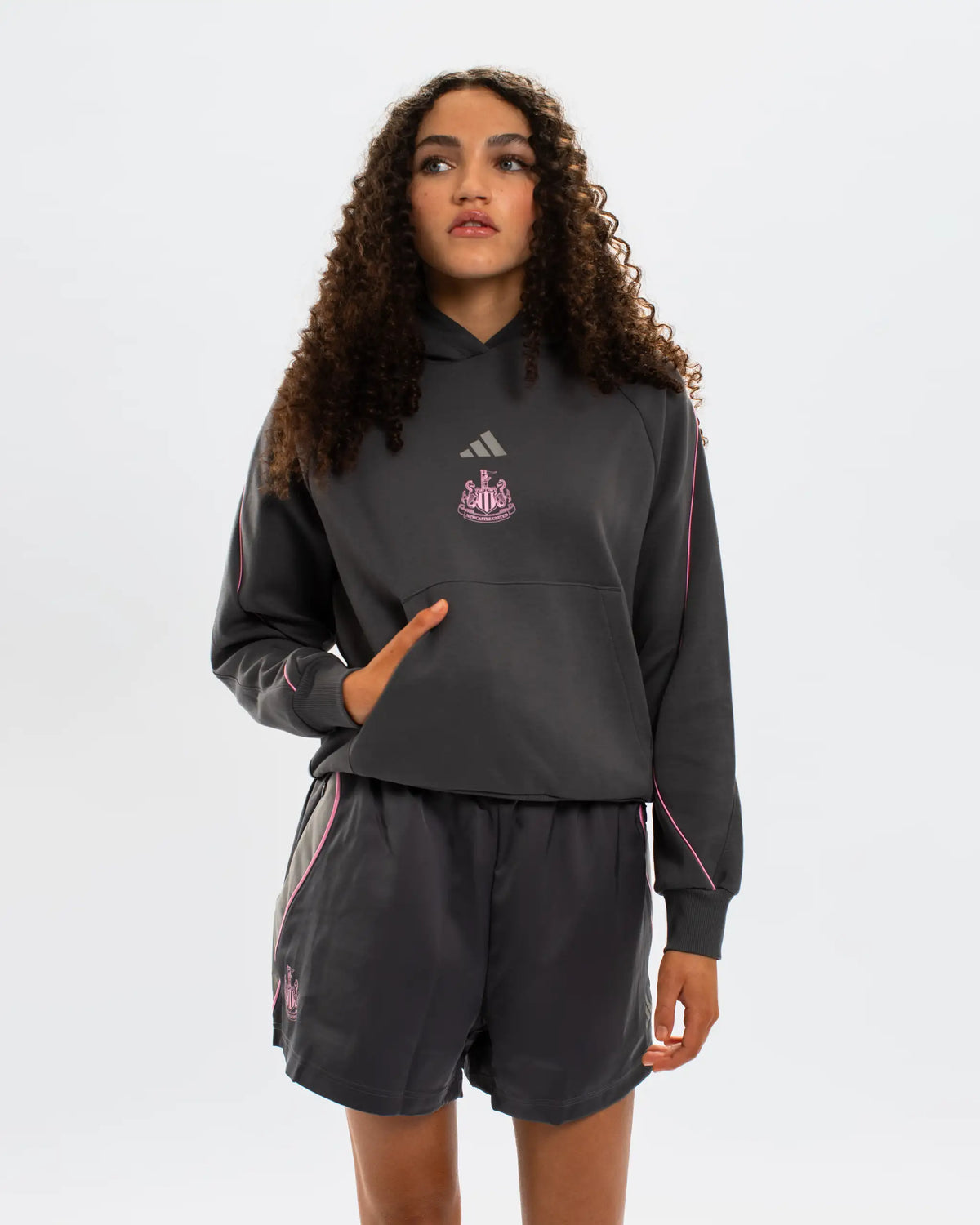 Newcastle United adidas Women's Grey Stadium Shorts